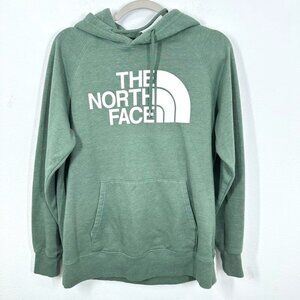 The North Face Women's Size Medium Green Classic Graphic Logo Hooded Sweatshirt